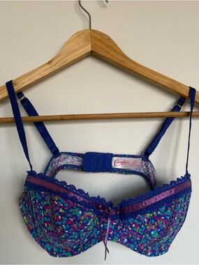 Candie's 34A Balconette Bra Underwired lace trim - Y2K 2000s style